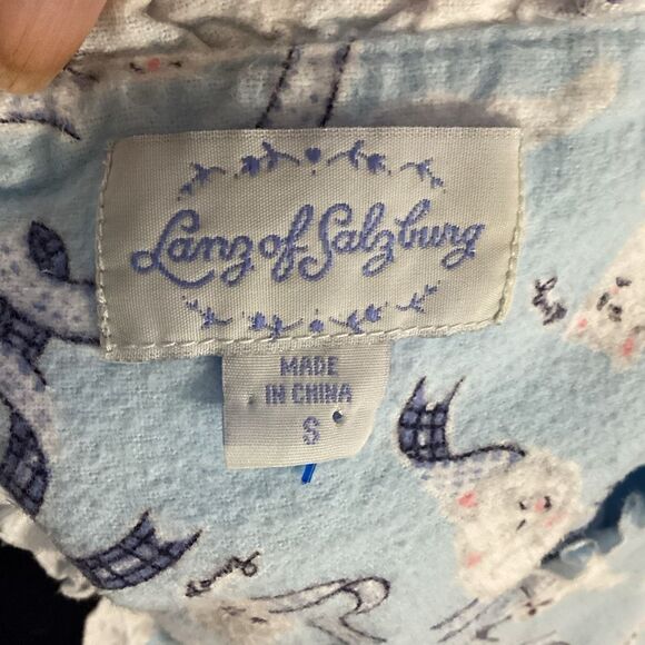 Lanz Of Salzburg Playful Kittens Cat Flannel Nightgown Women’s Small - Picture 9 of 12